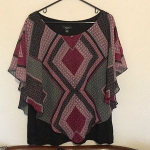 Pretty , unique style top by Alyx. Size 2X